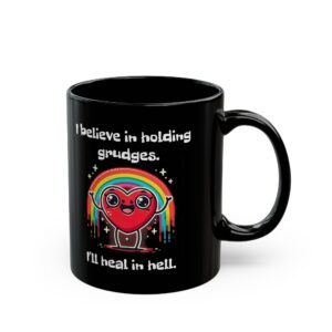 Holding Grudges, Funny, Black Mug (11oz, 15oz)